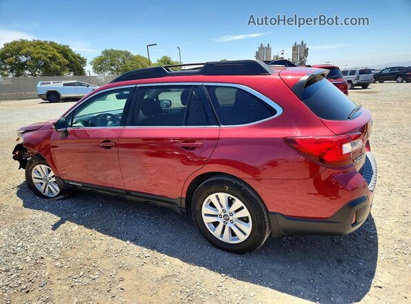 4S4BSAFC9J3284640 2018 SUBARU OUTBACK Burgundy Rear left