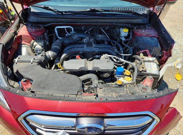 4S4BSAFC9J3284640 2018 SUBARU OUTBACK Burgundy Engine compartment view
