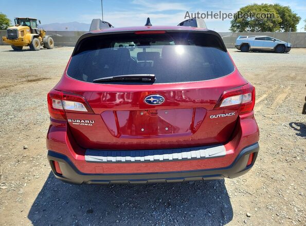 4S4BSAFC9J3284640 2018 SUBARU OUTBACK Burgundy Rear view