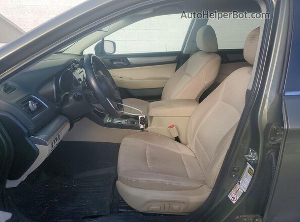 4S4BSAFC9J3355352 2018 SUBARU OUTBACK Green Widok wnętrza z przodu