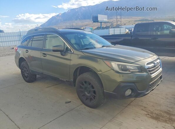 4S4BSAFC9J3355352 2018 SUBARU OUTBACK Green Przód prawy