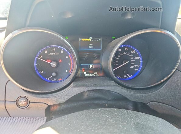 4S4BSAFCXH3429341 2017 SUBARU OUTBACK Blue Սարքավորումների վահանակի տեսք