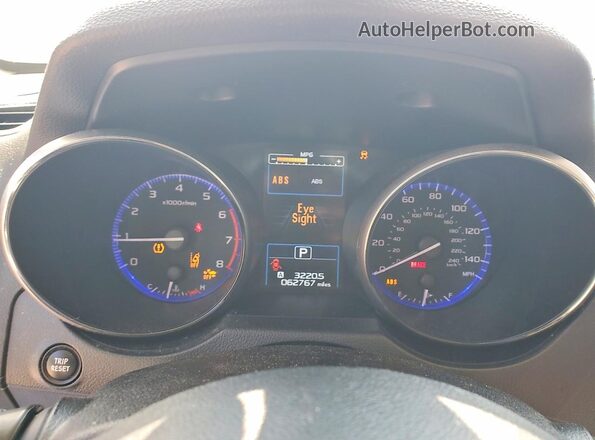 4S4BSAFCXJ3201104 2018 SUBARU OUTBACK Silver Вид щитка приладів