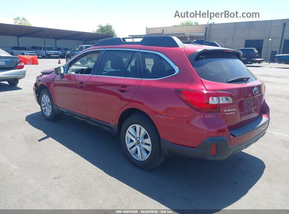 4S4BSAHC0J3234366 2018 SUBARU OUTBACK Red Trasero izquierdo