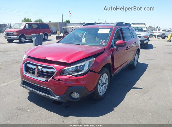 4S4BSAHC0J3234366 2018 SUBARU OUTBACK Red Vista frontal