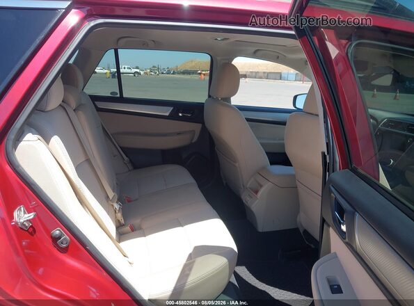 4S4BSAHC0J3234366 2018 SUBARU OUTBACK Red Vista de la etiqueta del VIN