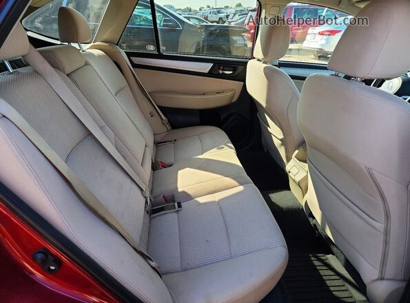 4S4BSAHC0K3244817 2019 SUBARU OUTBACK Red Rear seats view