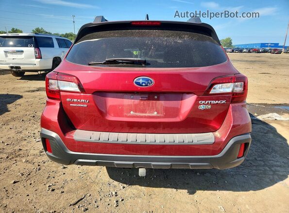 4S4BSAHC0K3244817 2019 SUBARU OUTBACK Red Rear view
