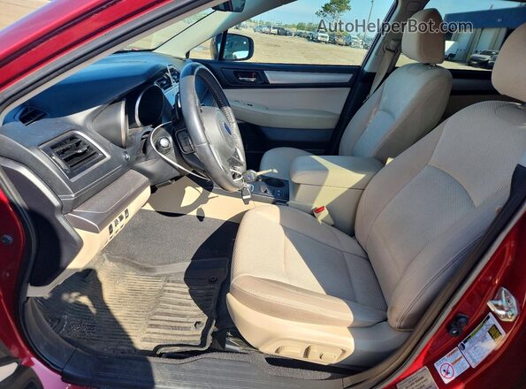 4S4BSAHC0K3244817 2019 SUBARU OUTBACK Red Front interior view