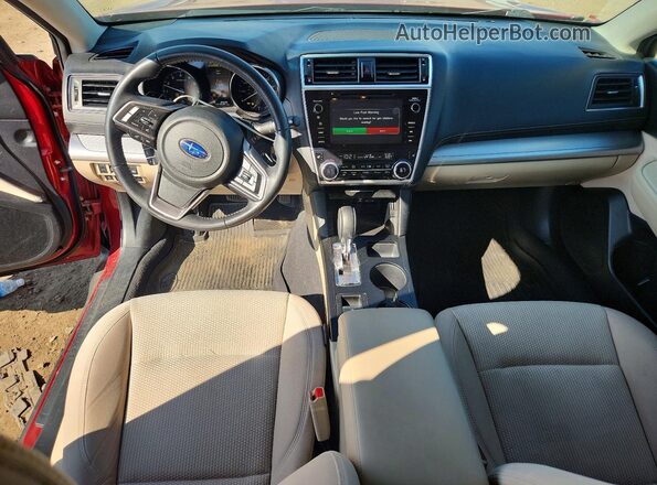 4S4BSAHC0K3244817 2019 SUBARU OUTBACK Red Dashboard view
