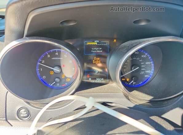 4S4BSAHC0K3244817 2019 SUBARU OUTBACK Red Instrument cluster view