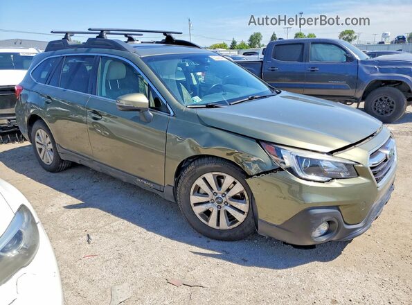 4S4BSAHC0K3267675 2019 SUBARU OUTBACK Зеленый Передняя правая четверть