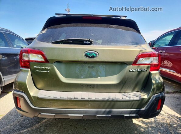 4S4BSAHC0K3267675 2019 SUBARU OUTBACK Зеленый Вид сзади