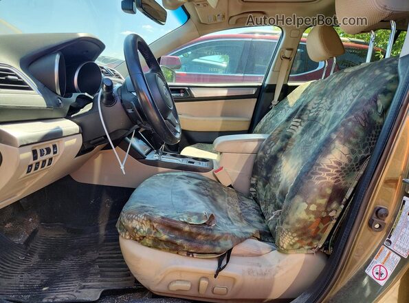 4S4BSAHC0K3267675 2019 SUBARU OUTBACK Зеленый Вид салона спереди