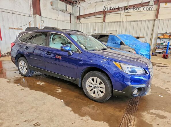 4S4BSAHC1H3395142 2017 SUBARU OUTBACK Blue Front right