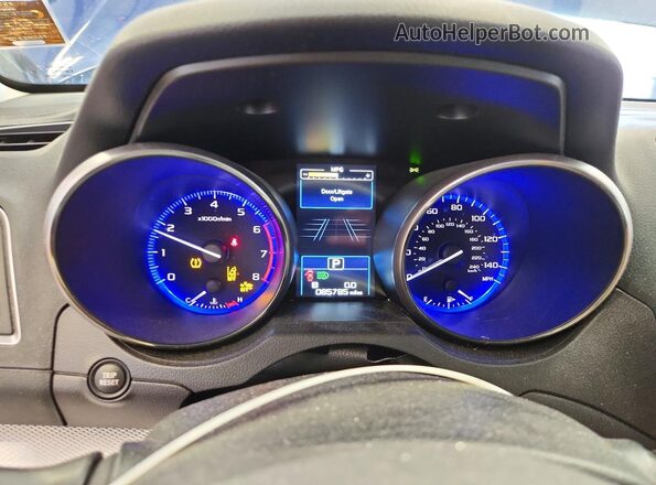 4S4BSAHC1H3395142 2017 SUBARU OUTBACK Blue Instrument cluster view