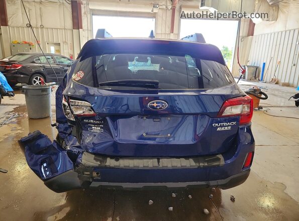 4S4BSAHC1H3395142 2017 SUBARU OUTBACK Blue Rear view