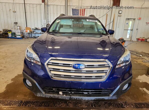 4S4BSAHC1H3395142 2017 SUBARU OUTBACK Blue Front view