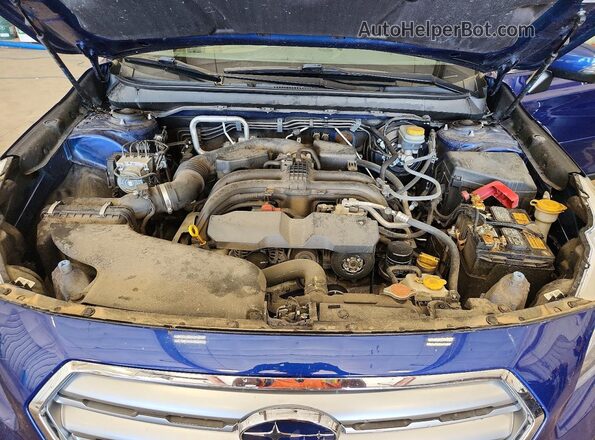 4S4BSAHC1H3395142 2017 SUBARU OUTBACK Blue Engine compartment view