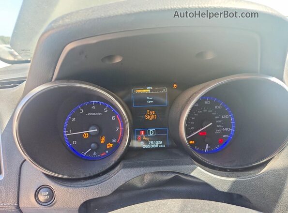 4S4BSAHC1K3332436 2019 SUBARU OUTBACK Green Вид щитка приладів