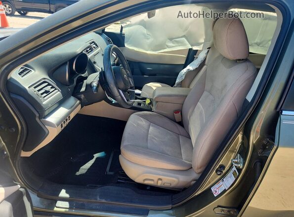 4S4BSAHC1K3332436 2019 SUBARU OUTBACK Green Вид салону спереду