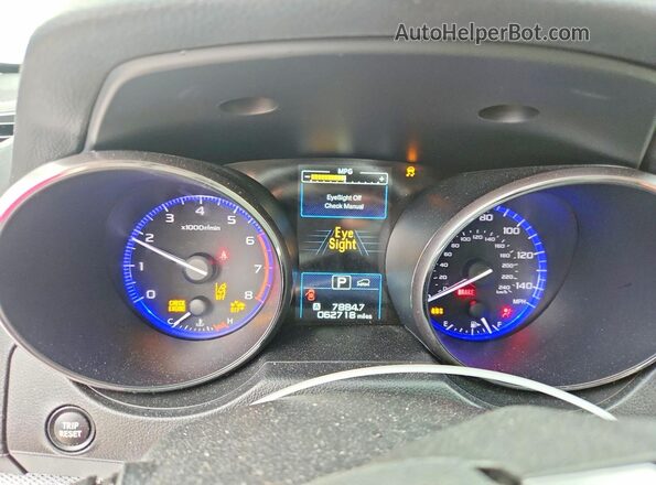4S4BSAHC1K3343355 2019 SUBARU OUTBACK Crimson Вид щитка приборов