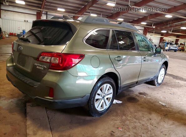 4S4BSAHC3H3206331 2017 SUBARU OUTBACK Зеленый Задняя правая четверть
