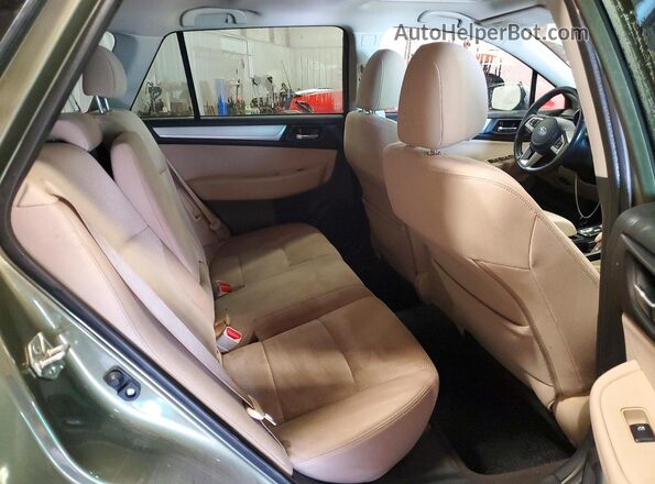 4S4BSAHC3H3206331 2017 SUBARU OUTBACK Зеленый Вид задней части салона