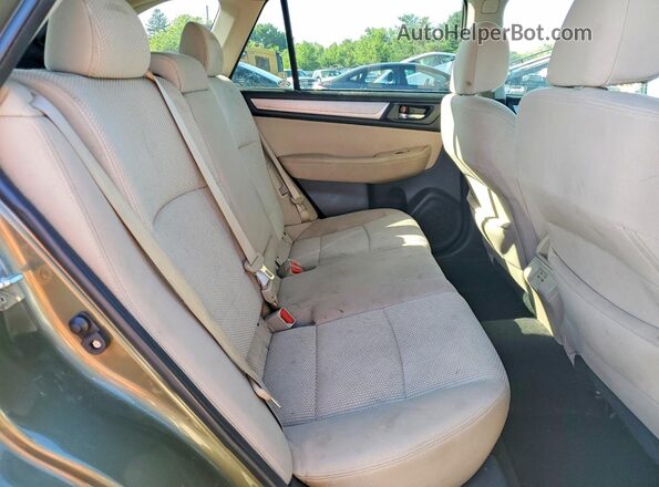 4S4BSAHC4J3234080 2018 SUBARU OUTBACK Green Вид задньої частини салону