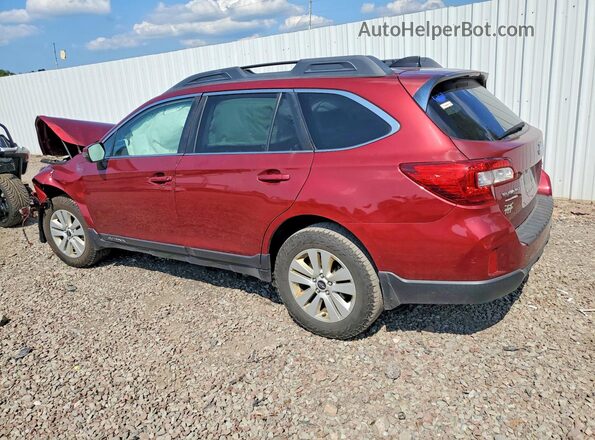 4S4BSAHC5H3379459 2017 SUBARU OUTBACK Red Задня ліва чверть