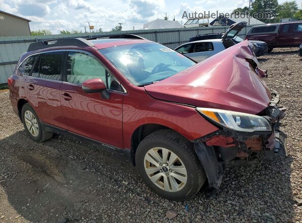 4S4BSAHC5H3379459 2017 SUBARU OUTBACK Red Передня права чверть