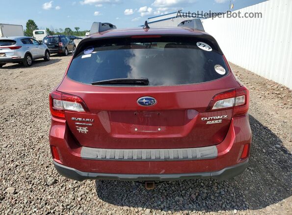 4S4BSAHC5H3379459 2017 SUBARU OUTBACK Red Вид ззаду