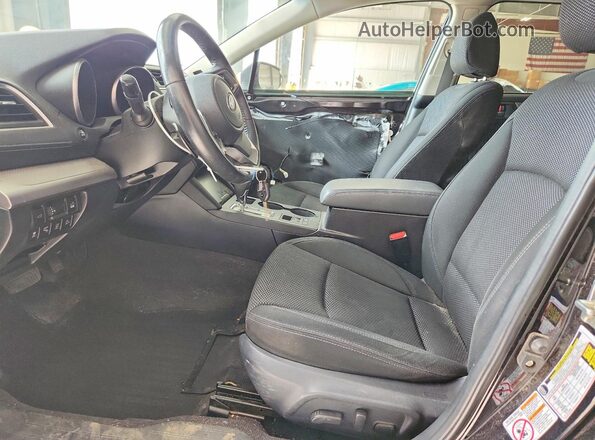 4S4BSAHC5K3244182 2019 SUBARU OUTBACK Черный Вид салона спереди