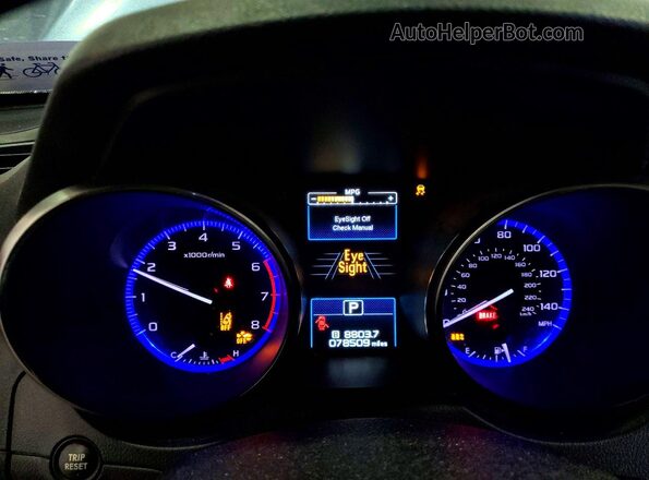 4S4BSAHC6H3235869 2017 SUBARU OUTBACK Blue Vista del cuadro de instrumentos