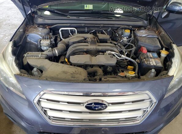 4S4BSAHC6H3235869 2017 SUBARU OUTBACK Blue Vista del compartimento del motor