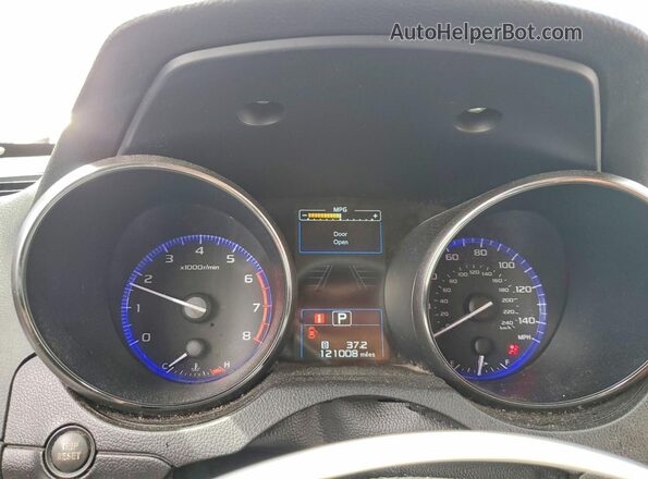 4S4BSAHC7H3255273 2017 SUBARU OUTBACK Burgundy Vista del cuadro de instrumentos