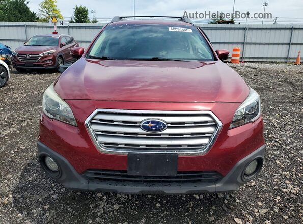 4S4BSAHC7H3255273 2017 SUBARU OUTBACK Burgundy Vista frontal