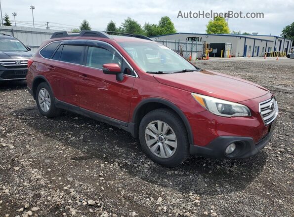 4S4BSAHC7H3255273 2017 SUBARU OUTBACK Burgundy Delantero derecho