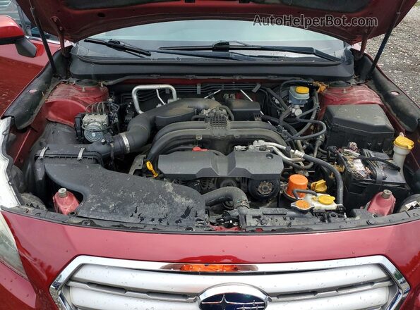 4S4BSAHC7H3255273 2017 SUBARU OUTBACK Burgundy Vista del compartimento del motor