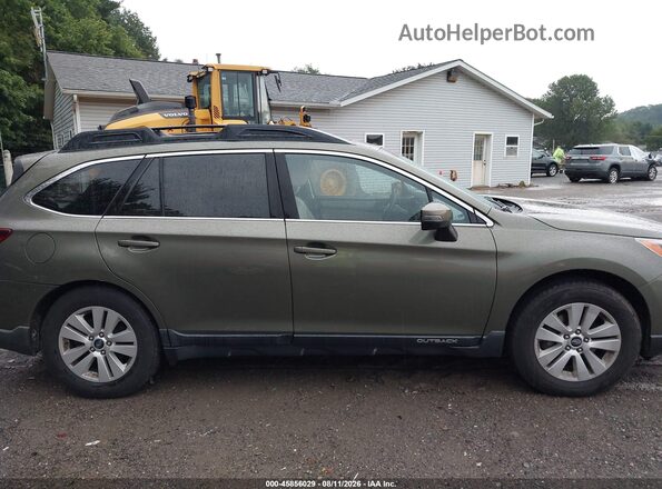 4S4BSAHC7H3316637 2017 SUBARU OUTBACK Зеленый Вид задней части салона