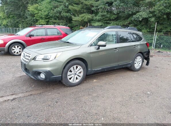 4S4BSAHC7H3316637 2017 SUBARU OUTBACK Зеленый Передняя левая четверть