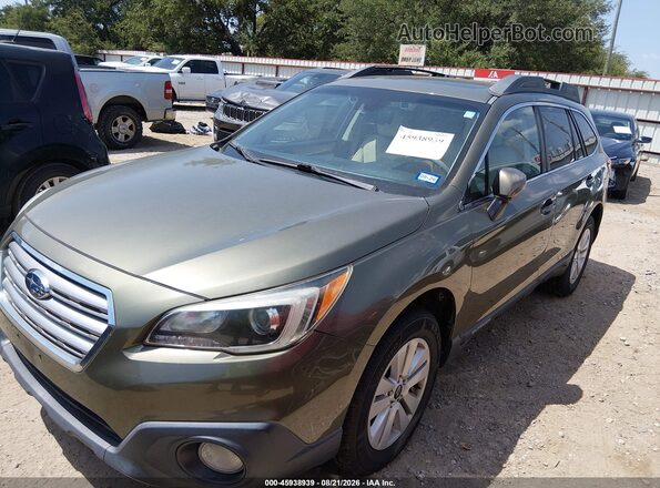 4S4BSAHC7H3389247 2017 SUBARU OUTBACK Green წინა მარცხენა ხედი სამი მეოთხედიდან