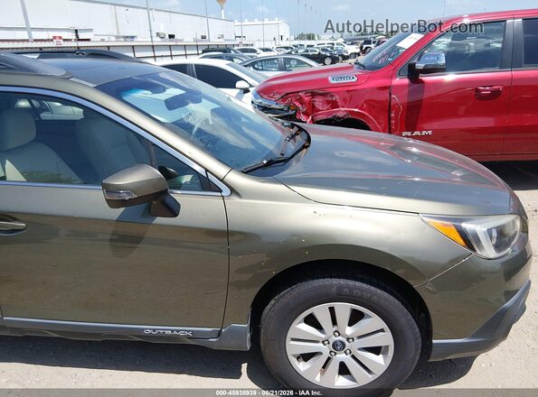 4S4BSAHC7H3389247 2017 SUBARU OUTBACK Green უკანა სალონის ხედი