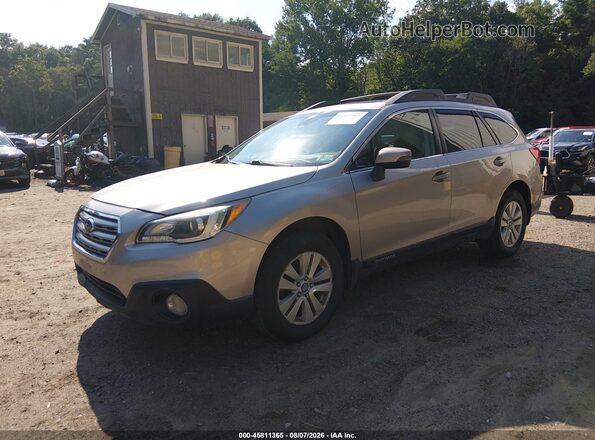 4S4BSAHC8H3343491 2017 SUBARU OUTBACK Beige Առջևի ձախ երեք քառորդ տեսարան