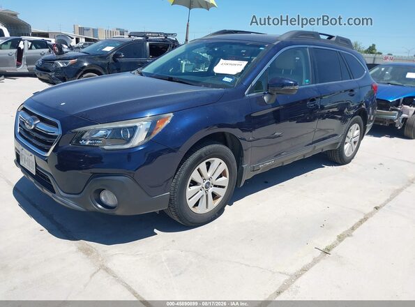 4S4BSAHC8J3256616 2018 SUBARU OUTBACK Blue Առջևի ձախ երեք քառորդ տեսարան