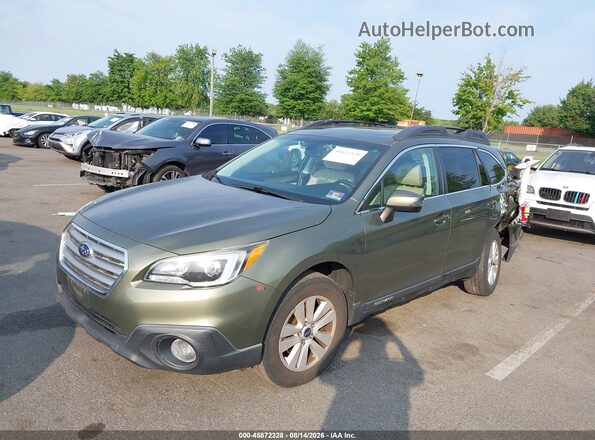 4S4BSAHC9G3232494 2016 SUBARU OUTBACK Green Vista tres cuartos delantera izquierda