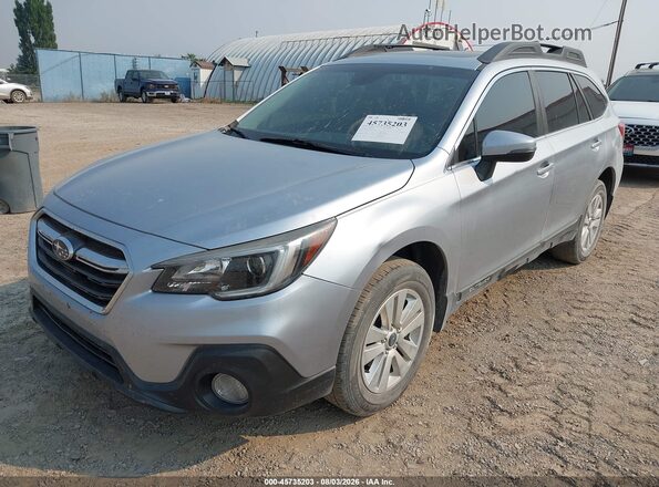 4S4BSAHC9J3245415 2018 SUBARU OUTBACK Silver Առջևի ձախ երեք քառորդ տեսարան