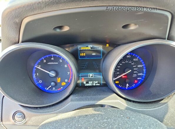 4S4BSAHCXK3239785 2019 SUBARU OUTBACK Blue Вид щитка приладів
