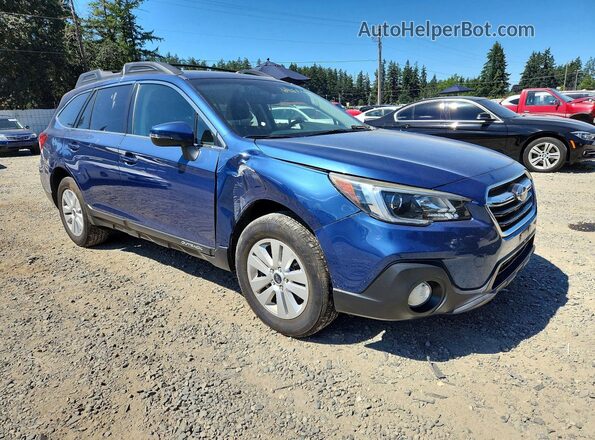 4S4BSAHCXK3239785 2019 SUBARU OUTBACK Blue Передня права чверть