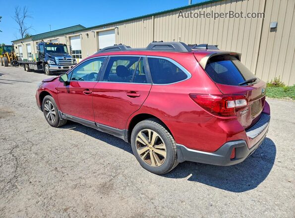 4S4BSAJC1K3299075 2019 SUBARU OUTBACK Burgundy Հետևի ձախ